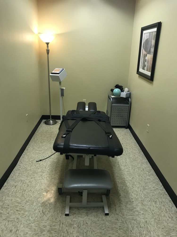 Spinal Decompression Therapy equipment at at Dunn Wellness Center